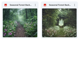 Ultimate Seasonal Forests Background Bundle