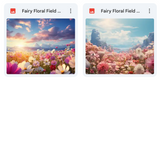 Ultimate Fairy Flower Fields Background Bundle