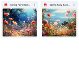 Spring Fairy Background & Overlay Asset Pack