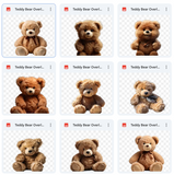 Teddy Bear Picnic Background & Overlay Asset Pack