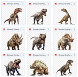 Jurassic Background & Overlay Asset Pack