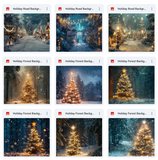 Ultimate Early Christmas Background Bundle