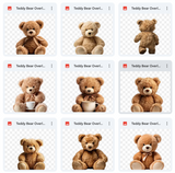 Teddy Bear Picnic Background & Overlay Asset Pack