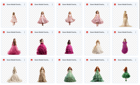 Gorgeous Gown Models Asset Pack - Meg Bitton Productions