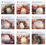 Ultimate Studio Floral Arch Background Bundle