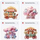 Magical Carnival Cart Overlays