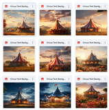 Ultimate Circus Tent Background Bundle