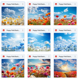 Ultimate Poppy Field Background Bundle