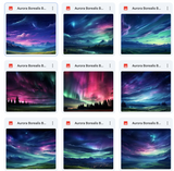 Ultimate Aurora Borealis Background Bundle