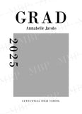 Black and White Senior Template #1