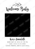 Modern Black & White Announcement Template