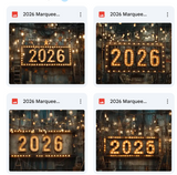 2026 Marquee Background Bundle