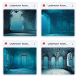 Underwater Room Background Bundle