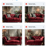 Velvet Sofa Background Bundle