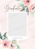 Watercolor Floral Senior Template #2