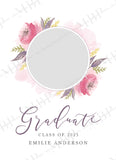 Watercolor Floral Senior Template #1