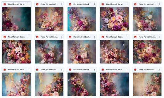 Ultimate Floral Portrait Background Bundle - Meg Bitton Productions