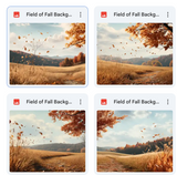 Fields of Fall Background Bundle