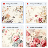 Magical Vintage Floral Wallpaper