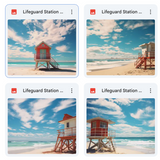 Lifeguard Station Background Bundle