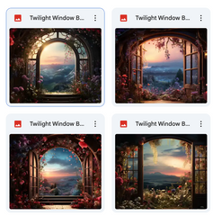 Twilight Window Background Bundle