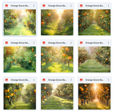 Ultimate Orange Grove Background Bundle