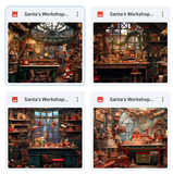 Santa's Workshop Background Bundle