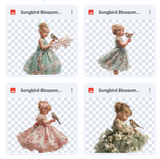 Magical Songbird Blossom Model Overlays