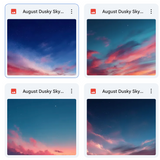 Magical August Dusky Sky Overlays