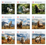 Ultimate Wild Horses Background Bundle