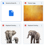 The Elephant Background, Overlay, Texture & Brush Kit