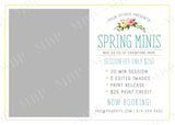 Spring Mini Session Banner & Flyer Template #1