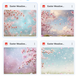 Easter Meadow Background Bundle