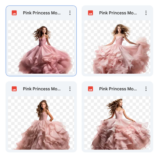Magical Pink Princess Model Overlays