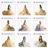 Ultimate Spring Gown Model Overlays