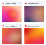 Magical Summer Gradient Textures