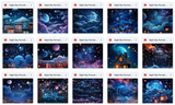 Ultimate Night Sky Portrait Background Bundle