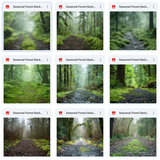 Ultimate Seasonal Forests Background Bundle