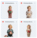 Magical Christmas Morning Model Overlays