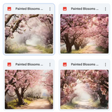 Painted Blossoms Background Bundle