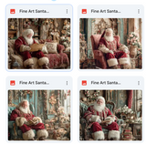 Fine Art Santa Background Bundle