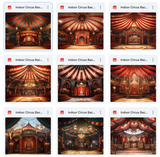 Ultimate Indoor Circus Background Bundle