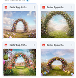 Easter Egg Arch Background Bundle
