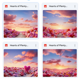 Hearts of Plenty Background Bundle