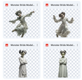 Magical Monster Bride Model Overlays