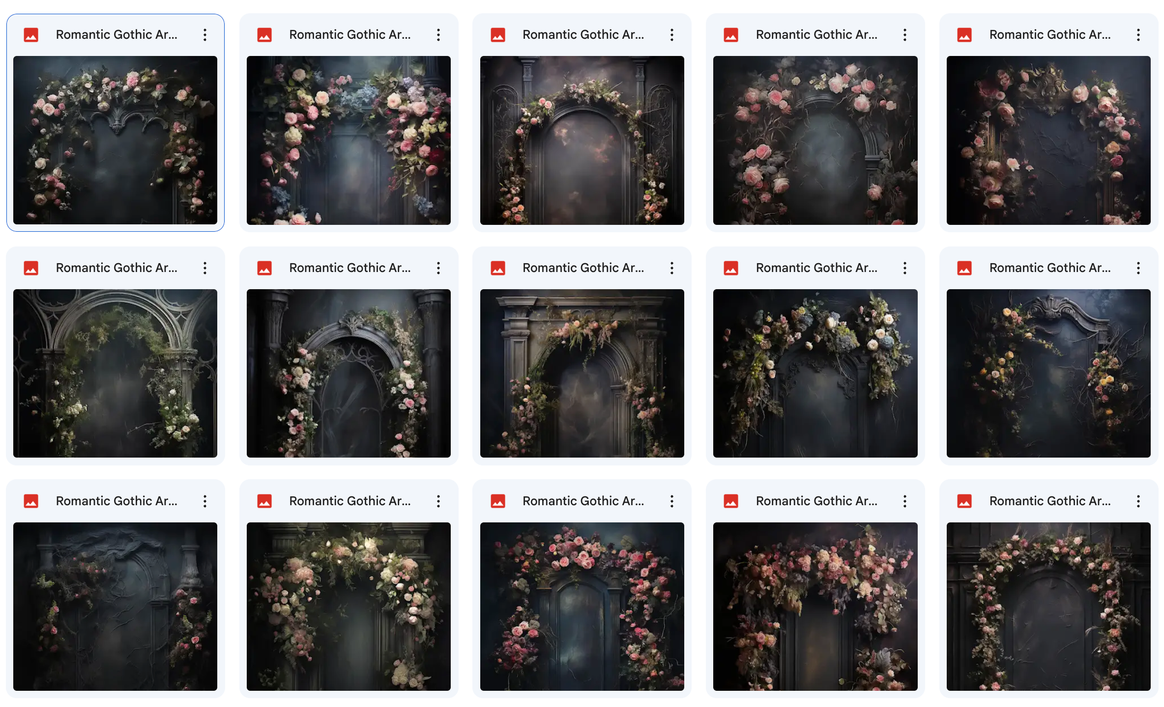 Ultimate Romantic Gothic Arches Background Bundle - Meg Bitton Productions