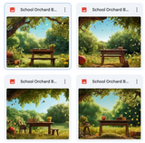 School Orchard Background Bundle