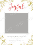 Joyful Card Template #1