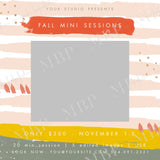 Fall Mini Session Banner and Flyer Template