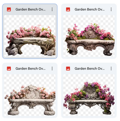 Magical Garden Bench Overlays